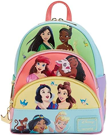 Loungefly Disney Princess Triple Pocket Mini Backpack