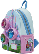 Load image into Gallery viewer, Loungefly Disney Sleeping Beauty Castle Three Good Fairies Stained Glass Mini Backpack
