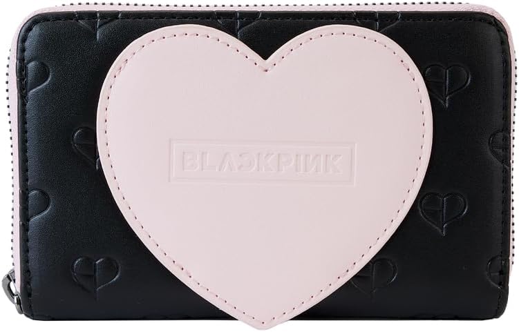 Loungefly Blackpink All Over Print Heart Zip Around Wallet