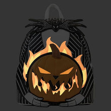 Load image into Gallery viewer, Loungefly Nightmare Before Christmas Jack Pumpkin Head Double Strap Shoulder Bag
