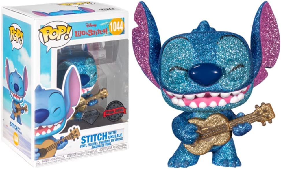 Funko Pop! Disney Lilo & Stitch Stitch with Ukulele Diamond Glitter Exclusive