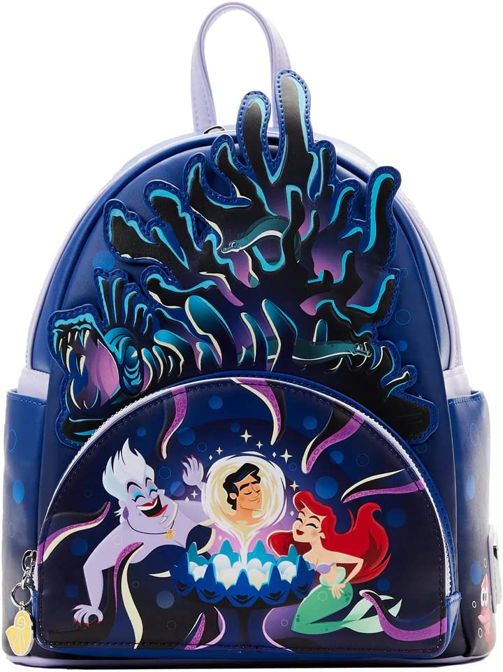 Loungefly X The Little Mermaid Ursula Lair Glow Double Strap Shoulder Bag