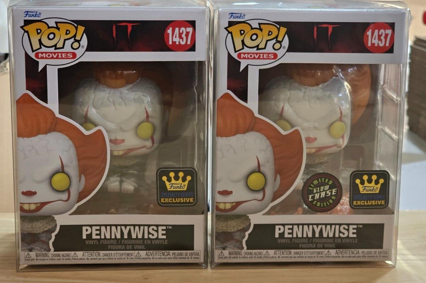 Funko Pop! Pennywise Dancing Chase & Common IT GITD Specialty Exclusive Set of 2