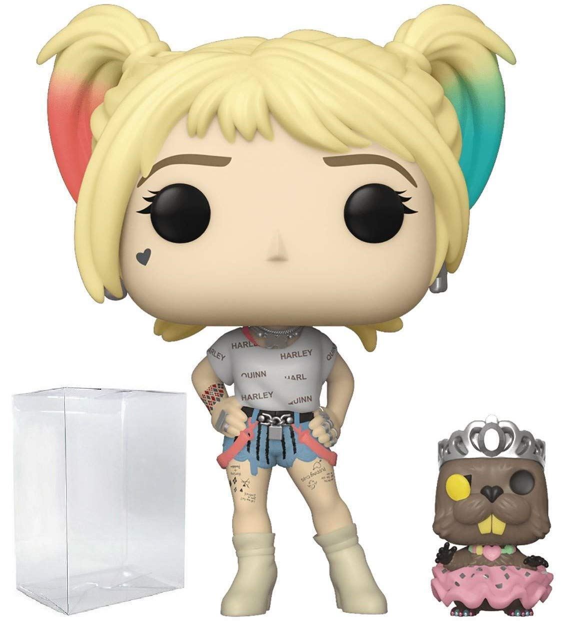 POP Birds of Prey - Harley Quinn with Beaver Funko ! Vinyl Figure (Bundled with