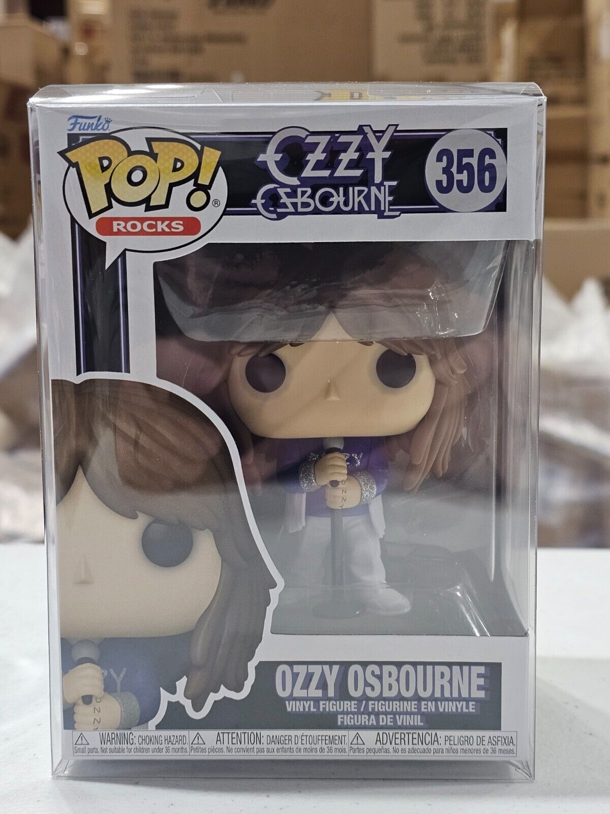 Funko Pop Rocks: (Glitter) OZZY OSBOURNE #356 with Protector IN HAND!