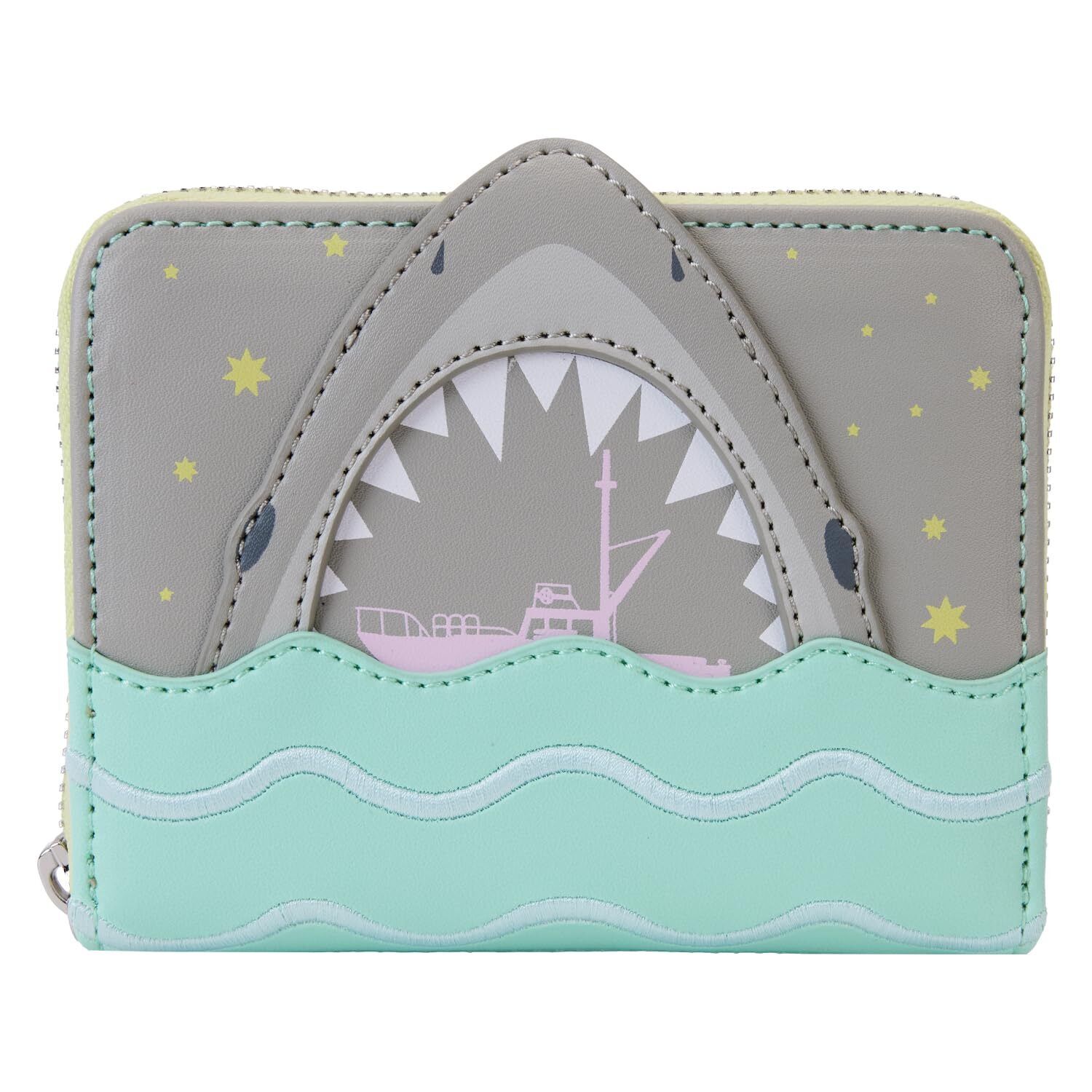 Loungefly Universal Jaws Zip Around Wallet Glow in the Dark (MINT CONDITION)