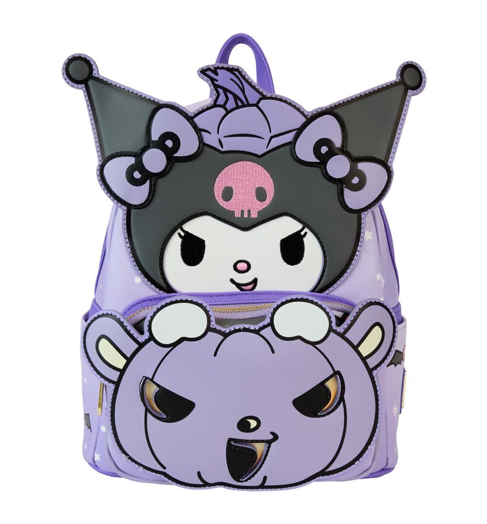 Loungefly Sanrio Kuromi Pumpkin Glow Mini Backpack