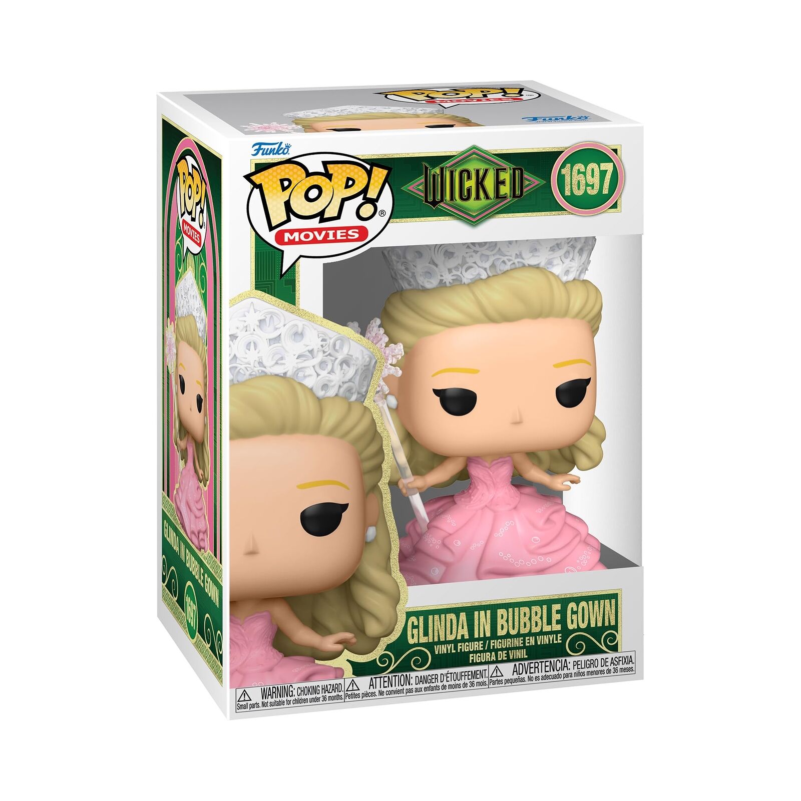 Funko Pop! Movies: Wicked - Glinda in Bubble Gown with Protector