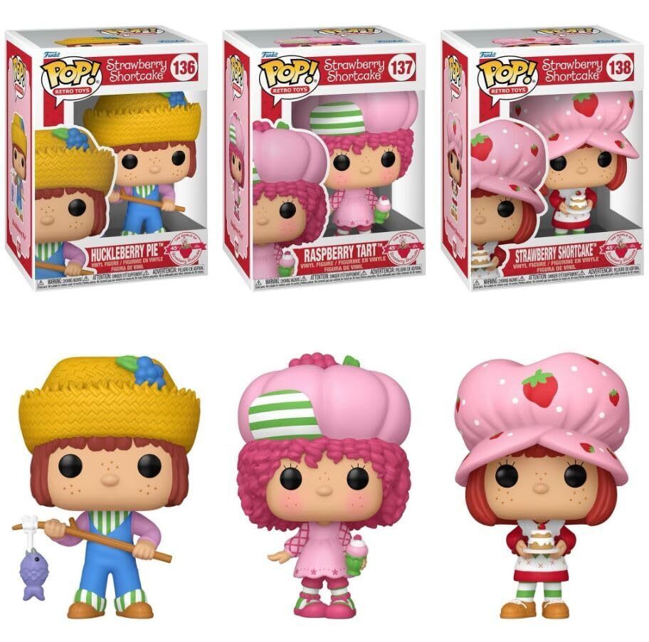 Funko Strawberry Shortcake Pop! Complete Set (3) With Protector