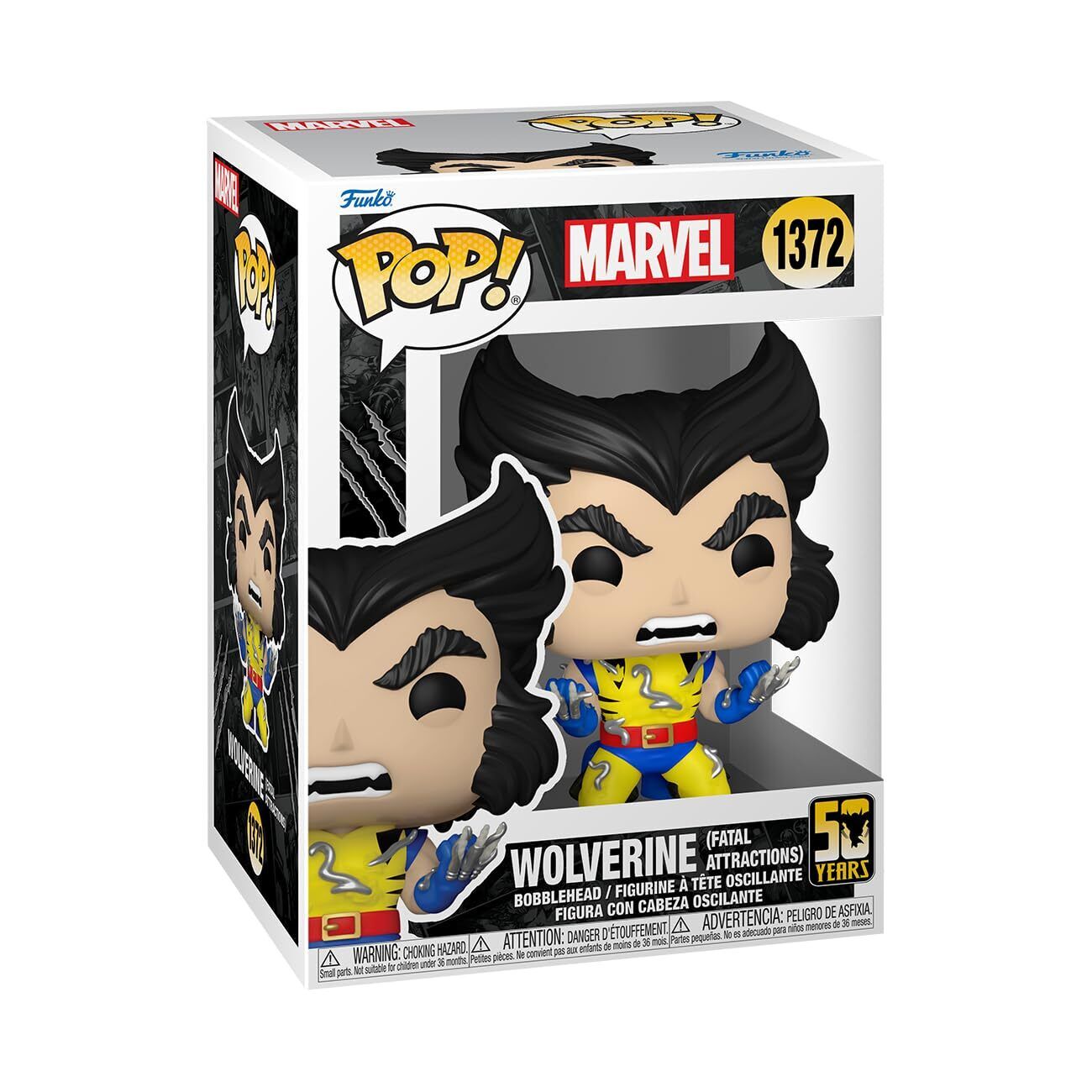 Funko Pop! Marvel: Wolverine Collectible Vinyl Figures – 50th Anniversary: