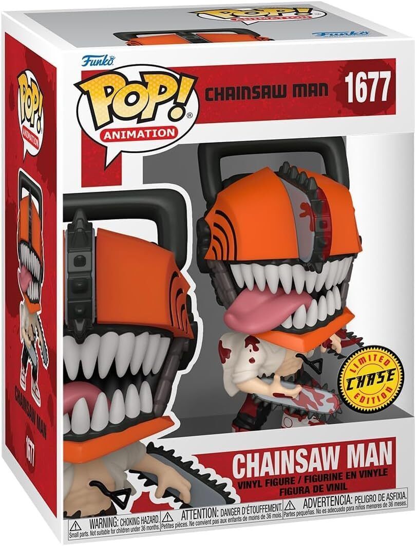 Funko Pop Anime Chainsaw Man Limited Edition Chase W/Protector