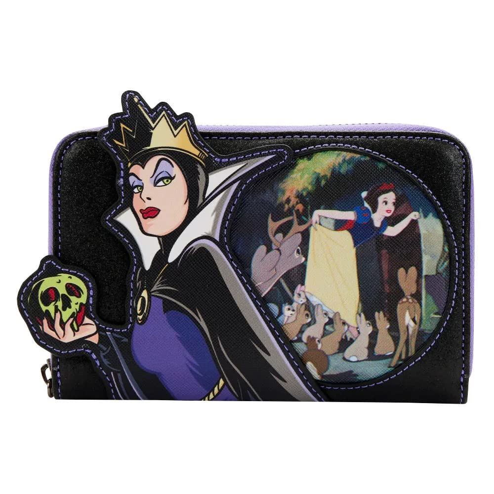 Loungefly Disney Villains Scene Evil Queen Zip Around Wallet Snow White One Size