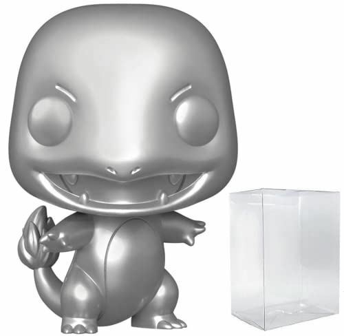 Charmander (Silver Metallic) Funko Pop! Vinyl Figure (Bundled with Compatible Po