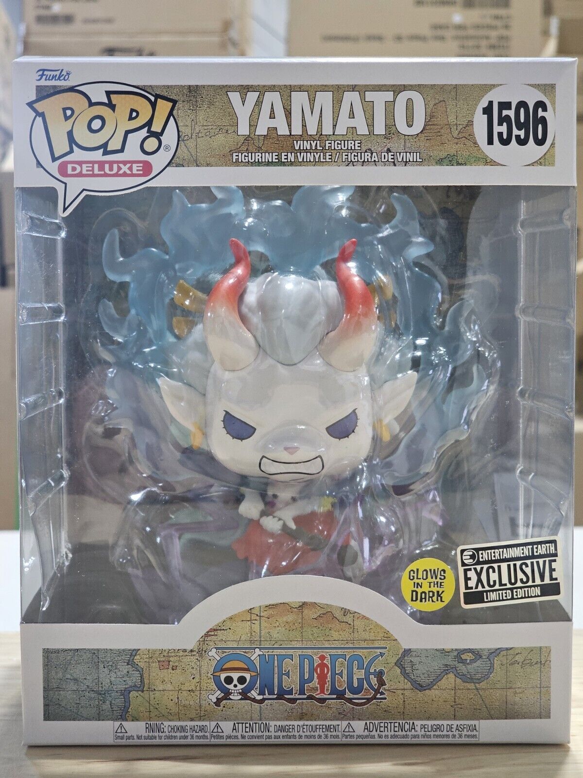 Funko Pop! Deluxe One Piece Yamato Beast GITD Glow EE Exclusive #1596 IN HAND