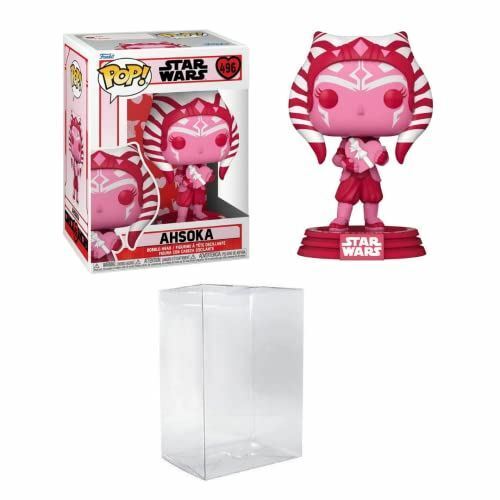 Funko Pop! Star Wars: Valentines - Ahsoka Bundled with EcoTEK Pop Protector