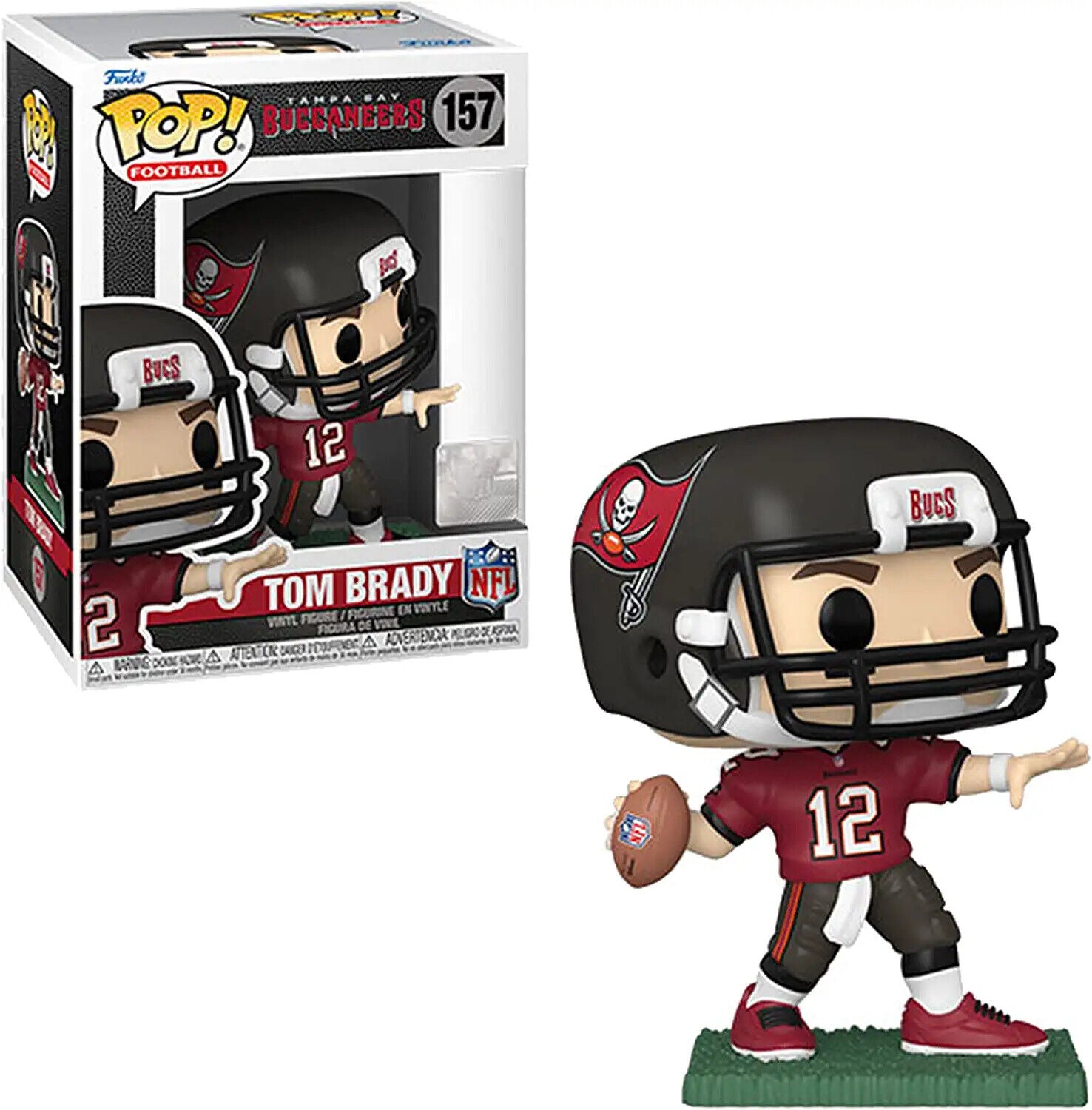 Funko Tom Brady Tampa Bay Buccaneers NFL Pop! Series 8 w/Ecotek Protective Case