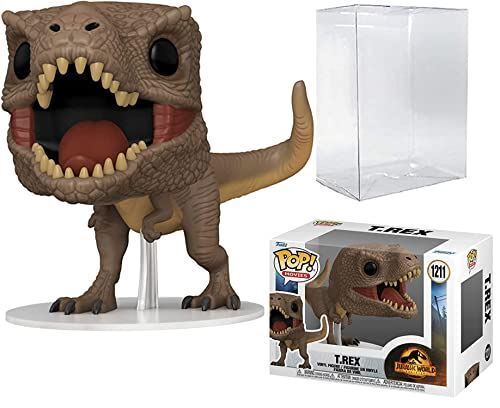 Pop Movies Jurassic World Dominion T.Rex Vinyl Figure Bundle with Protector Case