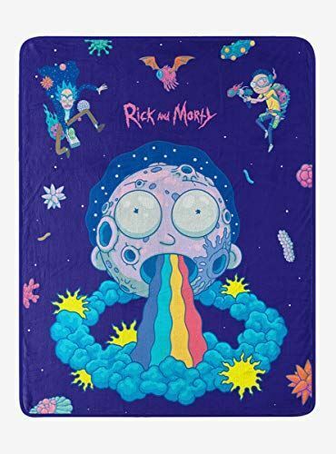 Rick And Morty Planet Morty Throw Blanket MULTI One Size