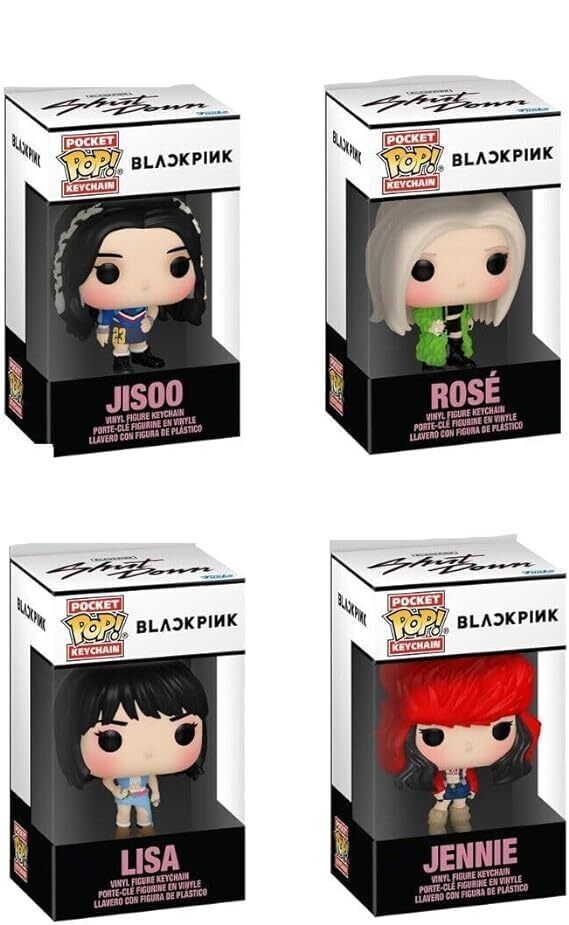 Funko Pop! Keychain: Blackpink Shutdown Bundled Includes Lisa, Jennie, Jisoo and