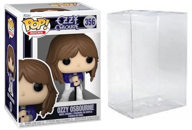 Ozzy Osbourne Funko Pop! Rocks #356 Vinyl Figure with Eco Tek Protector Case in