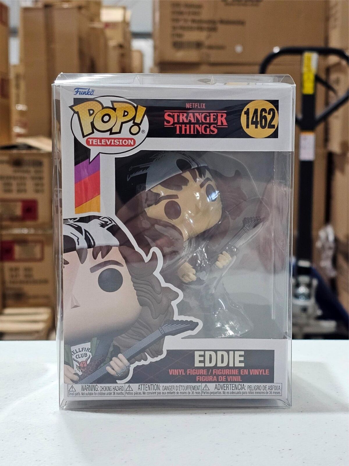 Funko Pop Stranger Things Eddie With Guitar In hand W/PROTECTOR