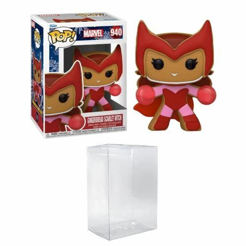 Funko Pop! Marvel: Gingerbread Scarlet Witch Bundled with EcoTEK Pop Protector