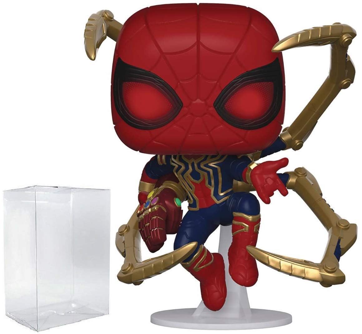 Funko Marvel: Avengers Endgame - Iron Spider with Nano Gauntlet Pop! Protector