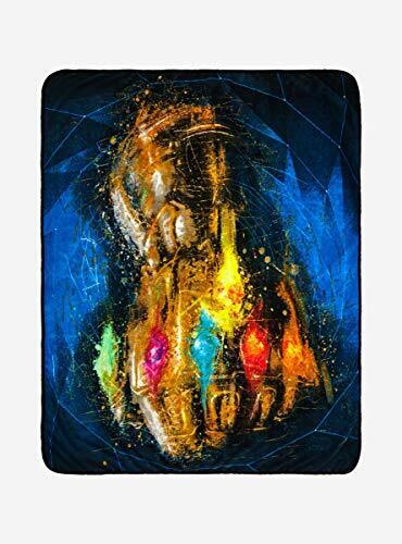 Hot Topic Marvel The Avengers: Infinity War Infinity Gauntlet Plush Throw Blanke