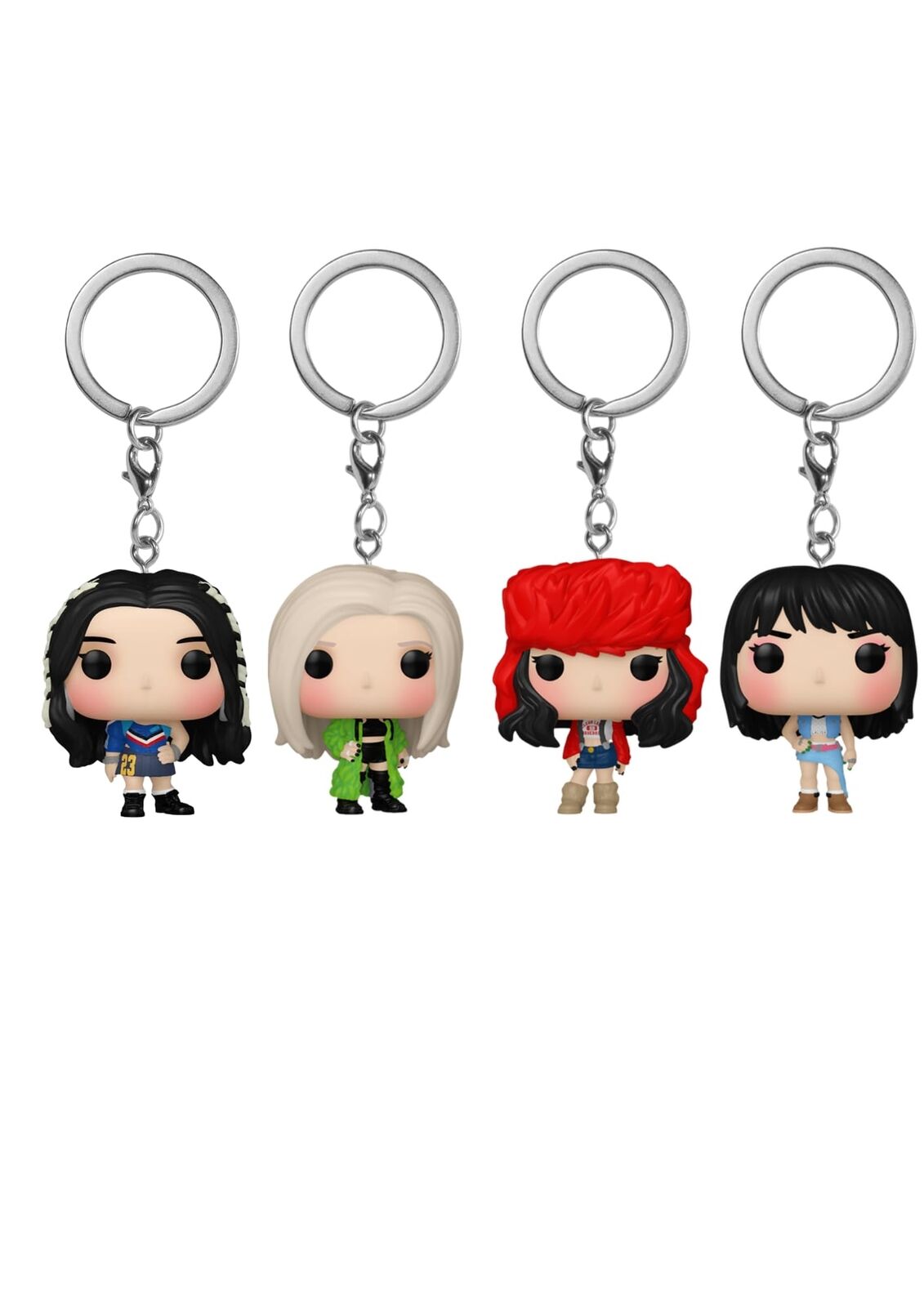 Funko Pop! Keychain: Blackpink Bundle Includes Lisa, Jennie, Jisoo and Rosé