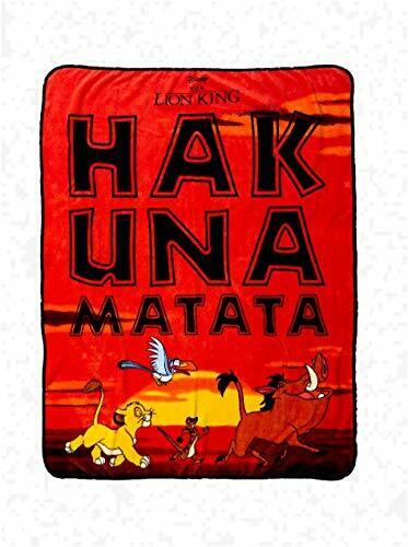 Disney The Lion King Hakuna Matata Plush Throw Blanket