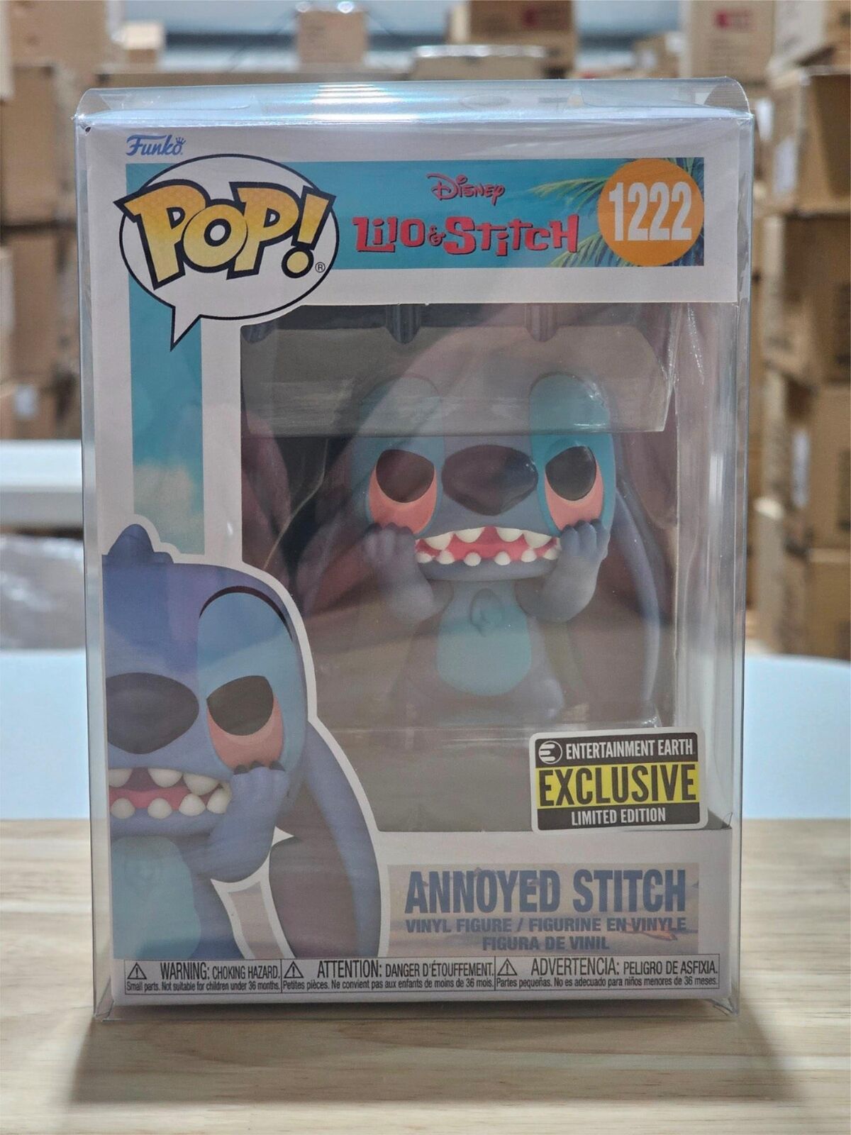 Funko Pop! Disney #1222 Lilo and Stitch Annoyed Stitch Exclusive in Protector