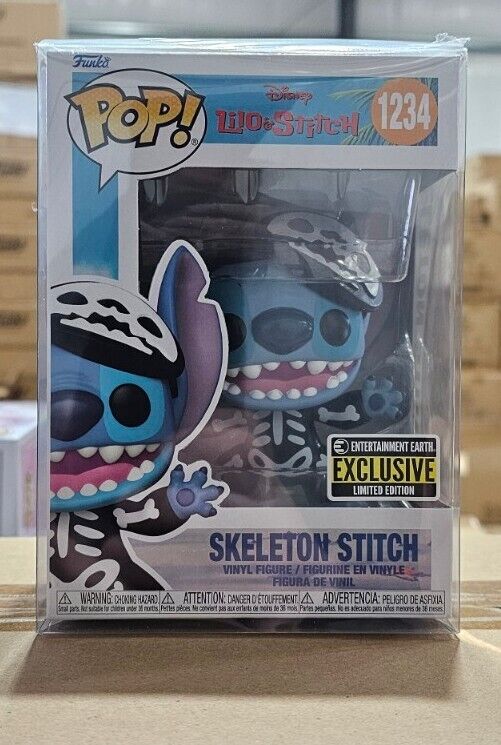 Funko Pop! Lilo & Stitch Skeleton Stitch 1234 Exclusive with Protector