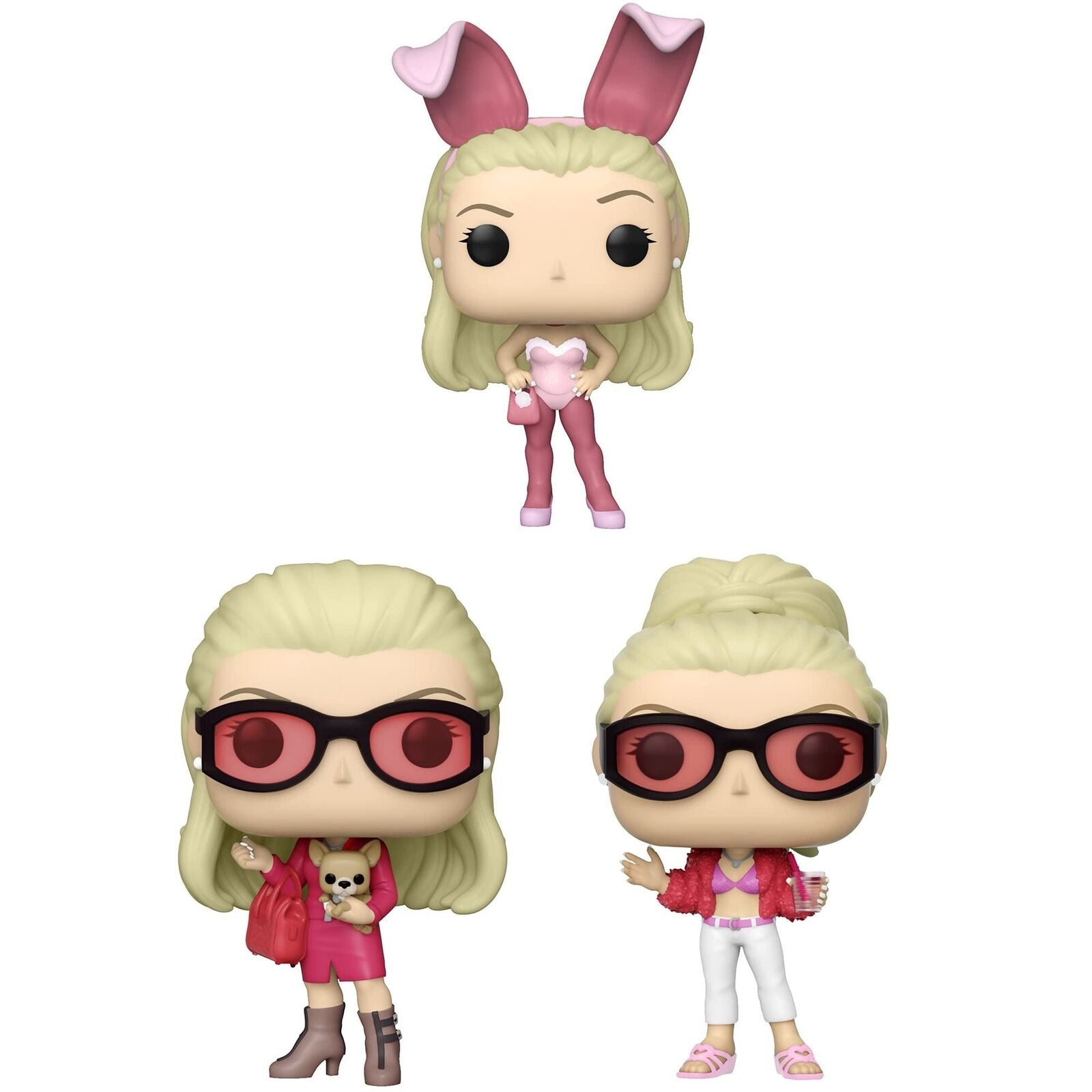 Funko Pop! Movies: Legally Blonde Collectors Set - 3 Figure Set: Elle in Sun, El