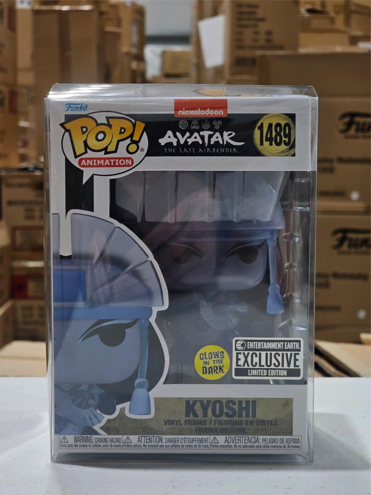 Funko Pop! Animation: The Last Airbender Kyoshi Spirit EE Exclusive W/PROTECTOR