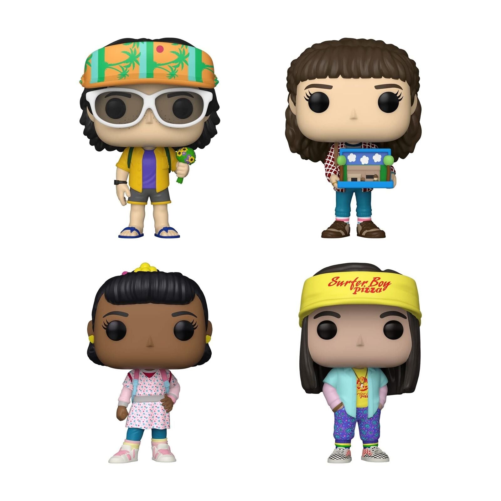 Funko Pop! Stranger Things Season 4 - Set of 4 - Eleven, Mike, Argyle and Erica