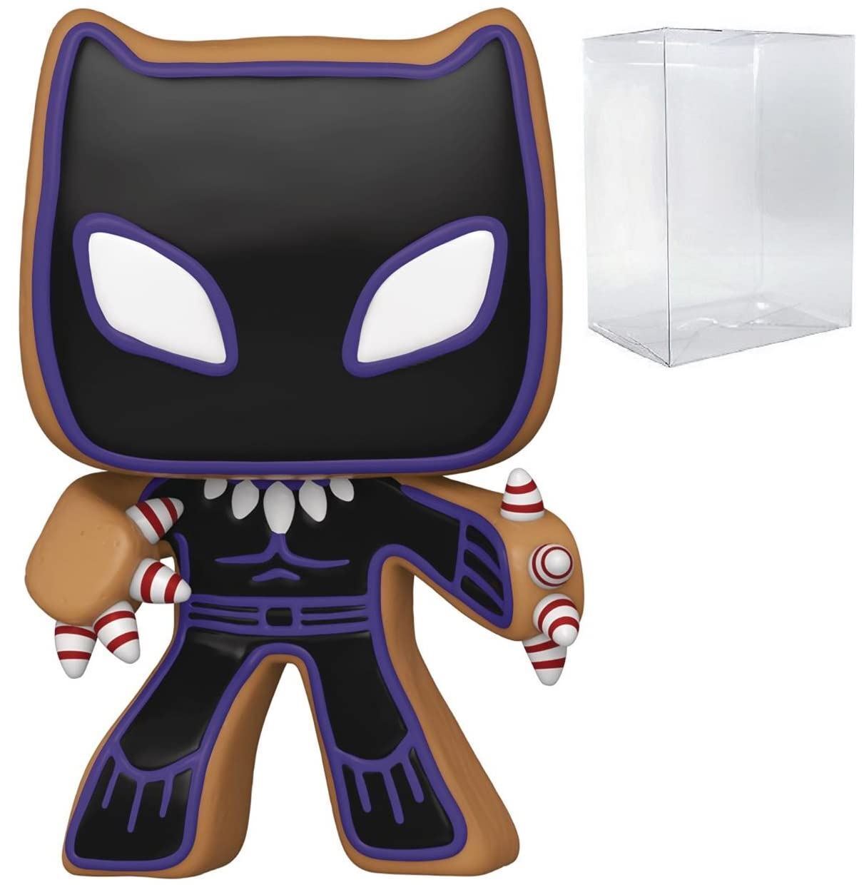 Funko POP Marvel: Holiday - Gingerbread Black Panther Pop! Vinyl Figure (Bundled