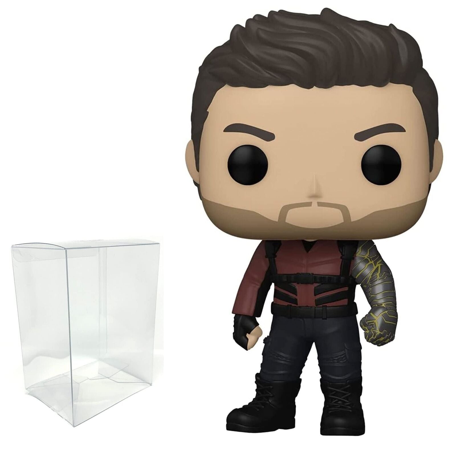 Winter Soldier (Zone 73) Funko Pop Protector Bundle - Marvel: Falcon and The Win