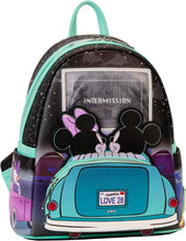 Load image into Gallery viewer, Loungefly Mickey &amp; Minnie Date Night Drive-In Lenticular Mini Backpack
