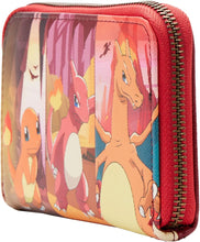 Load image into Gallery viewer, Loungefly Pokemon Charmander Evolutions Zip Around Wallet
