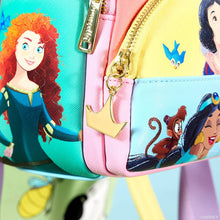 Load image into Gallery viewer, Loungefly Disney Princess Triple Pocket Mini Backpack
