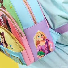 Load image into Gallery viewer, Loungefly Disney Princess Triple Pocket Mini Backpack
