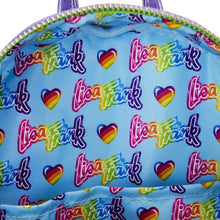 Load image into Gallery viewer, Loungefly Lisa Frank Color Block Mini Backpack Double Strap Shoulder Bag Purse
