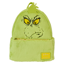 Load image into Gallery viewer, Loungefly Dr. Seuss&#39; How The Grinch Stole Christmas! Plush Cosplay Light Up Mini Backpack
