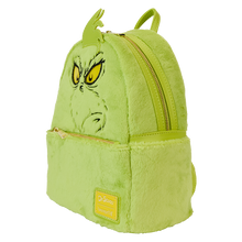 Load image into Gallery viewer, Loungefly Dr. Seuss&#39; How The Grinch Stole Christmas! Plush Cosplay Light Up Mini Backpack
