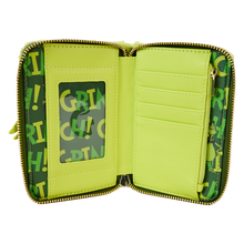 Load image into Gallery viewer, Loungefly Dr. Seuss&#39; How The Grinch Stole Christmas! Plush Cosplay Glow Zip Around Wallet
