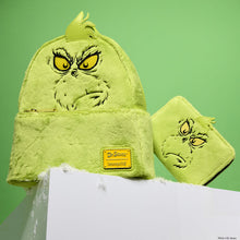 Load image into Gallery viewer, Loungefly Dr. Seuss&#39; How The Grinch Stole Christmas! Plush Cosplay Light Up Mini Backpack
