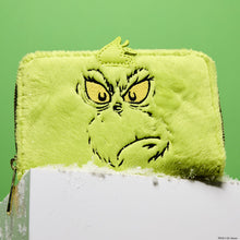 Load image into Gallery viewer, Loungefly Dr. Seuss&#39; How The Grinch Stole Christmas! Plush Cosplay Glow Zip Around Wallet
