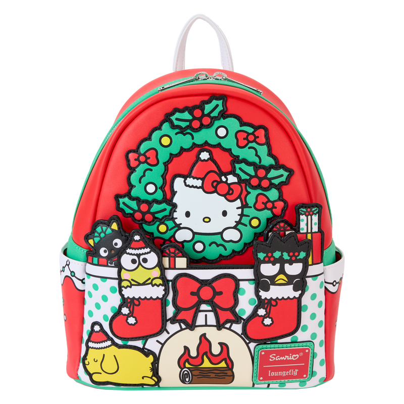 Loungefly Sanrio Hello Kitty & Friends Holiday Fire Place Mini Backpack