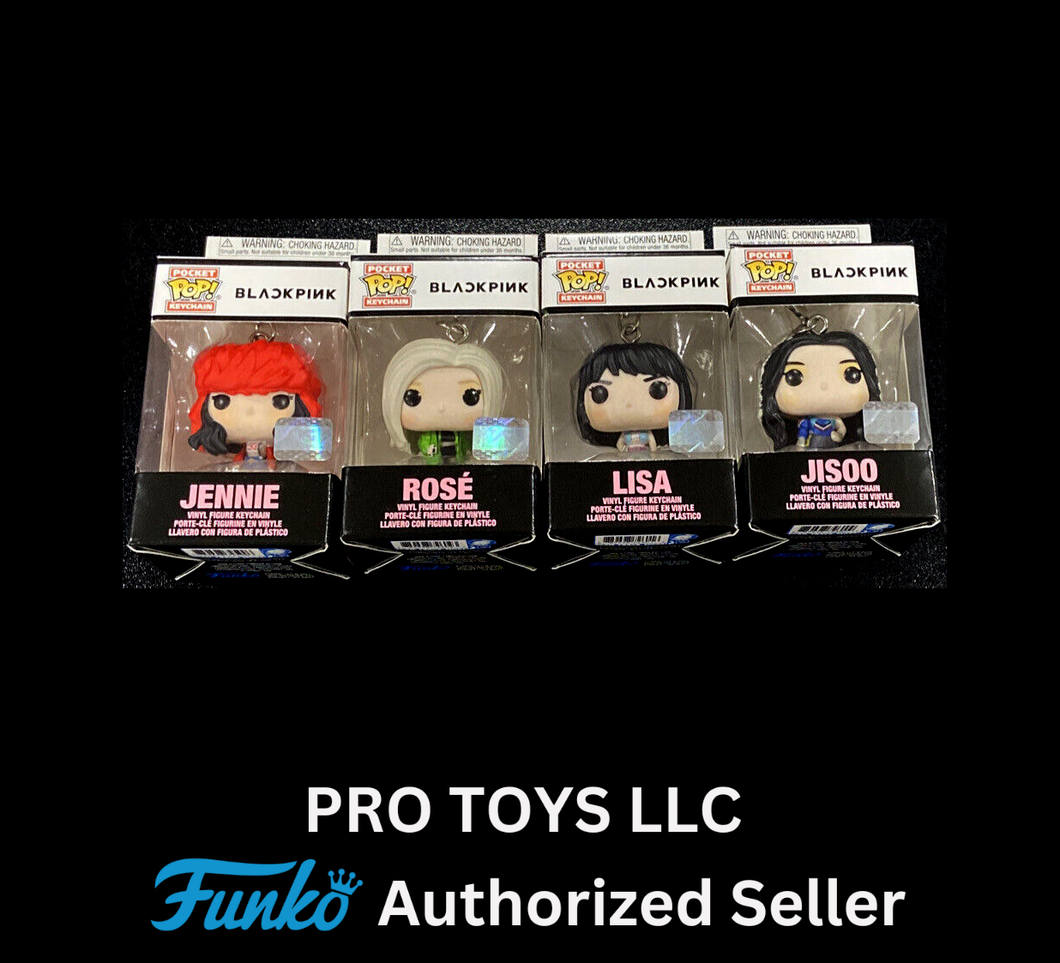 Funko Pocket POP! Keychain BLACKPINK Shut Down - Lisa Jennie Jisoo Rose Set of 4