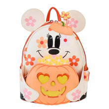 Load image into Gallery viewer, Loungefly Disney Minnie Mouse Floral Ghost Light Up Glow Mini Backpack
